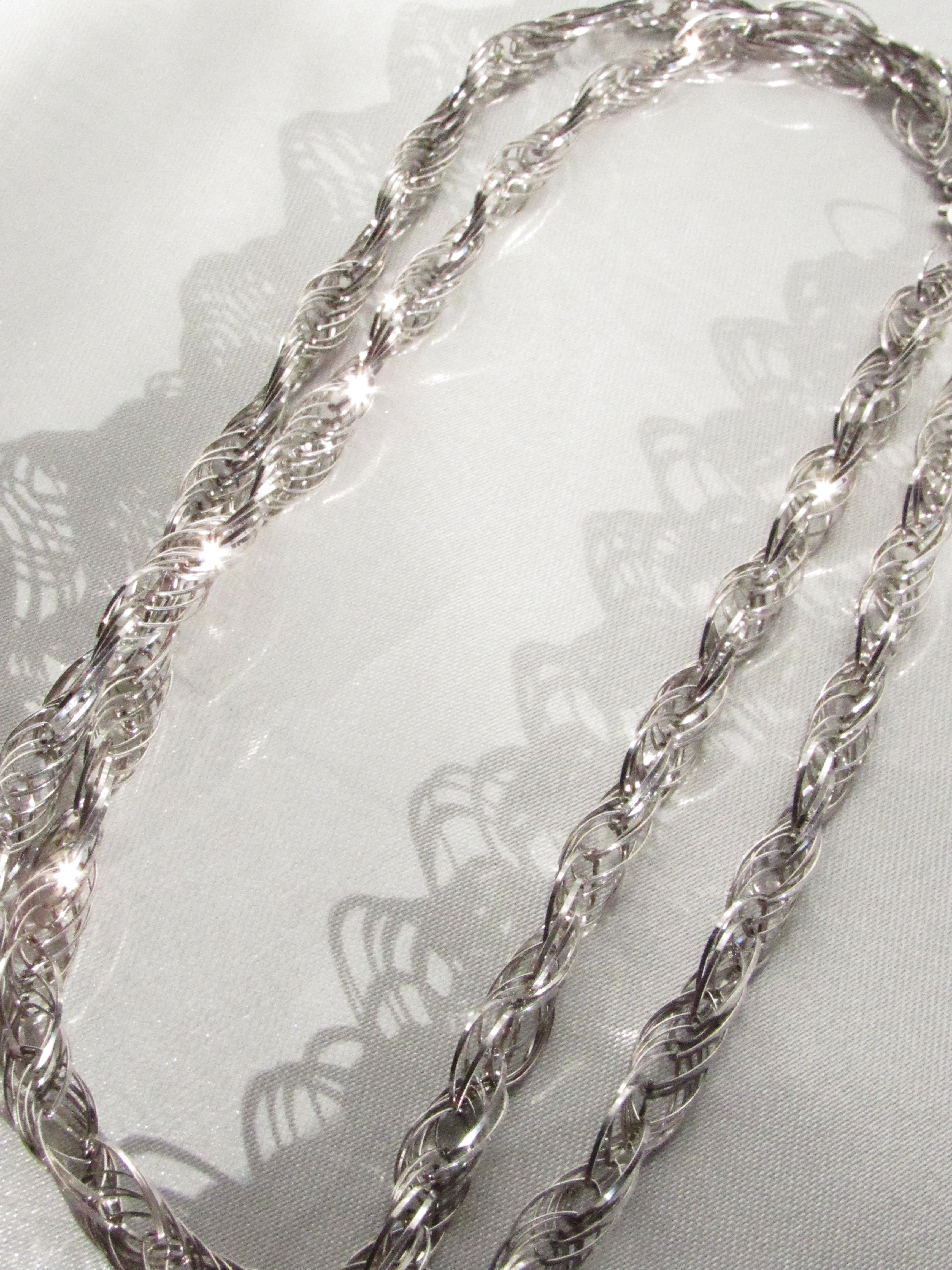 Ripple Silky Rope Chain Necklace