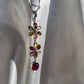 Multicolor Tourmaline Flowers Pendant Necklace