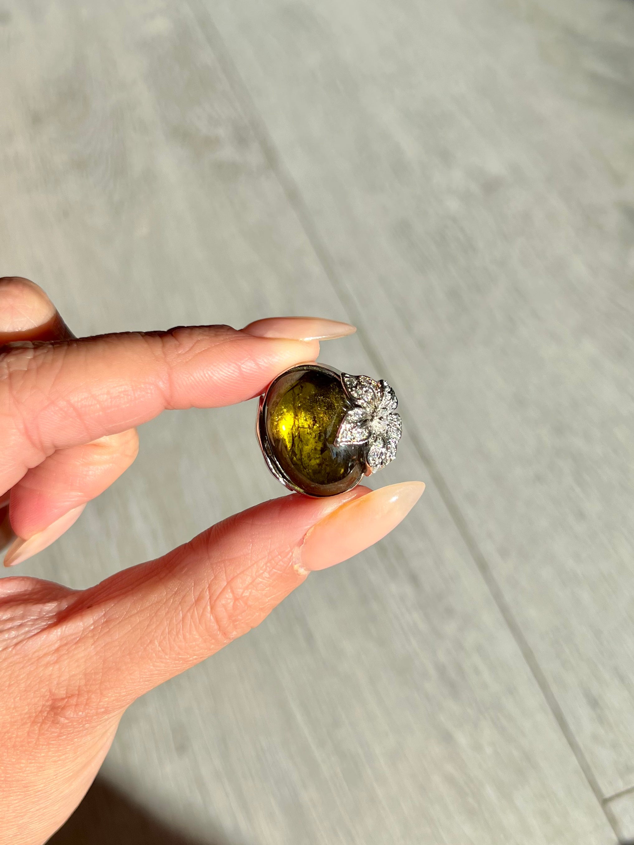 Chartreuse Over Ice Cocktail Ring