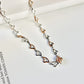 Rose Hearts Champagne Diamonds Necklace