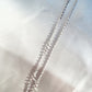 Solid 14k White Gold Delicate Chain Necklace