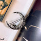 Crescent Moon & Pearl Hair Barrette