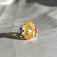 Dazzling Yellow Fire Opal Cocktail Ring