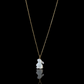 Mother of Pearl Bunny Pendant Necklace