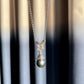 Tahitian Black Pearl & Champagne Diamond Pendant Necklace