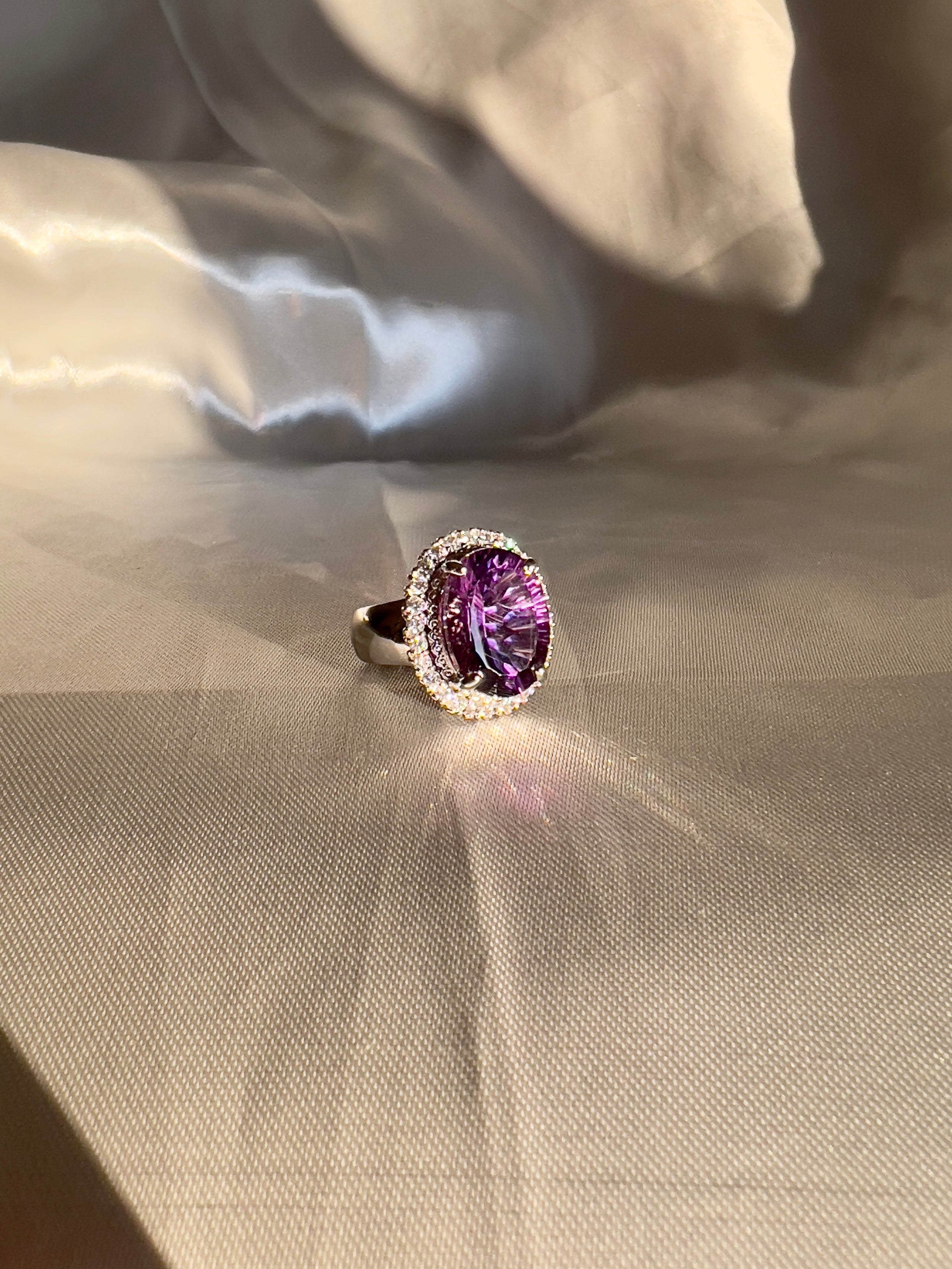 Royal Purple 10 Carat Amethyst Cocktail Ring