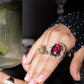 20 Carat Red Rubellite Tourmaline Cocktail Ring