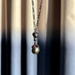 Peacock Tahitian Black Pearl & Ruby Pendant Necklace