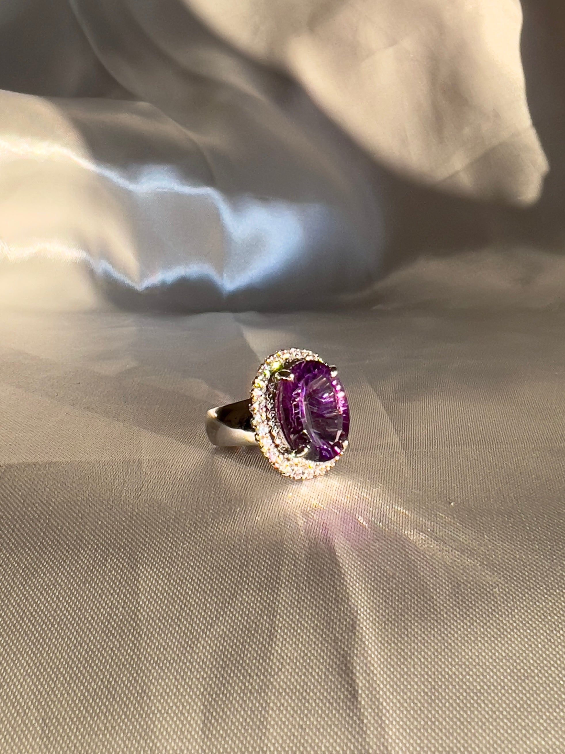 Royal Purple 10 Carat Amethyst Cocktail Ring