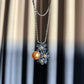 South Sea Golden Pearl & Sapphire Diamond Pendant Necklace