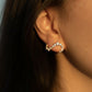 18K Solid Gold Earth Mined Diamond Earrings