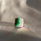 Zodiac Monkey Cloud Jadeite Jade Cocktail Ring