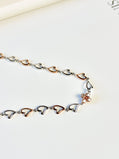 Rose Hearts Champagne Diamonds Necklace