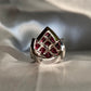 Raspberry Garnet Cocktail Ring