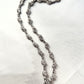 French Ornament Natural Diamonds White Gold Chain Necklace