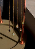 Natural Opal Solid 9K Gold Necklace