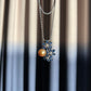 South Sea Golden Pearl & Sapphire Diamond Pendant Necklace