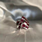 Raspberry Garnet Cocktail Ring