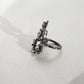 Iridescent Blue Moonstone Cocktail Ring