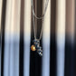 South Sea Golden Pearl & Sapphire Diamond Pendant Necklace