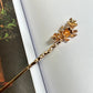 Gold Flower Garden Hair Stick Pin