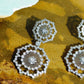 Vintage French-Inspired Small-Batch Handcrafted Snowy Flower Earrings