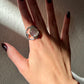 7 Carats Natural Moonstone Silver Ring