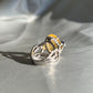 Dazzling Yellow Fire Opal Cocktail Ring