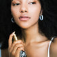 Selene Cat's Eye Crystal Hoop Earrings