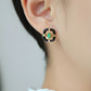Emerald 18k Gold Stud Earrings for Women | Art Deco Earrings