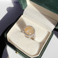 14 Carat Cat’s Eye Moonstone Sphere Rotate Cocktail Ring