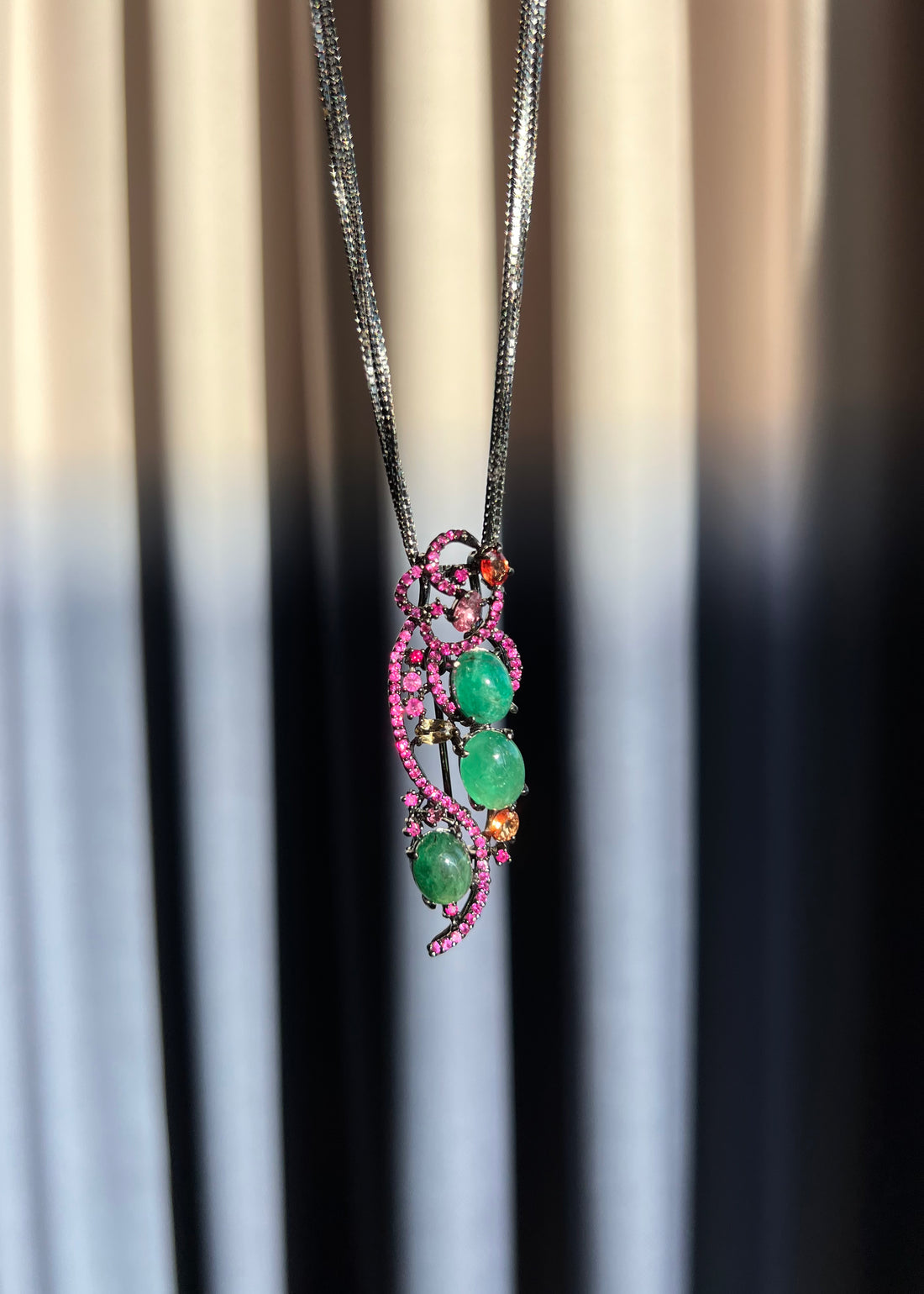 Emerald City Pendant Brooch & Necklace