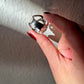 7 Carats Natural Moonstone Silver Ring