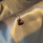 Ladybird Ladybug 18k White Gold Ruby Sapphire Pendant Necklace