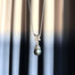 Tahitian Black Pearl & Champagne Diamond Pendant Necklace