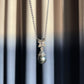 Tahitian Black Pearl & Champagne Diamond Pendant Necklace