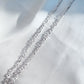 Solid 14k White Gold Delicate Chain Necklace