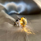 Golden Citrine Cocktail Ring