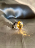Golden Citrine Cocktail Ring