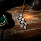 Art Deco 18k White Gold Natural Diamonds Necklace