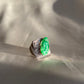 Zodiac Monkey Cloud Jadeite Jade Cocktail Ring