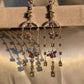 Color Change Garnet & Golden Beryl Chandelier Earrings