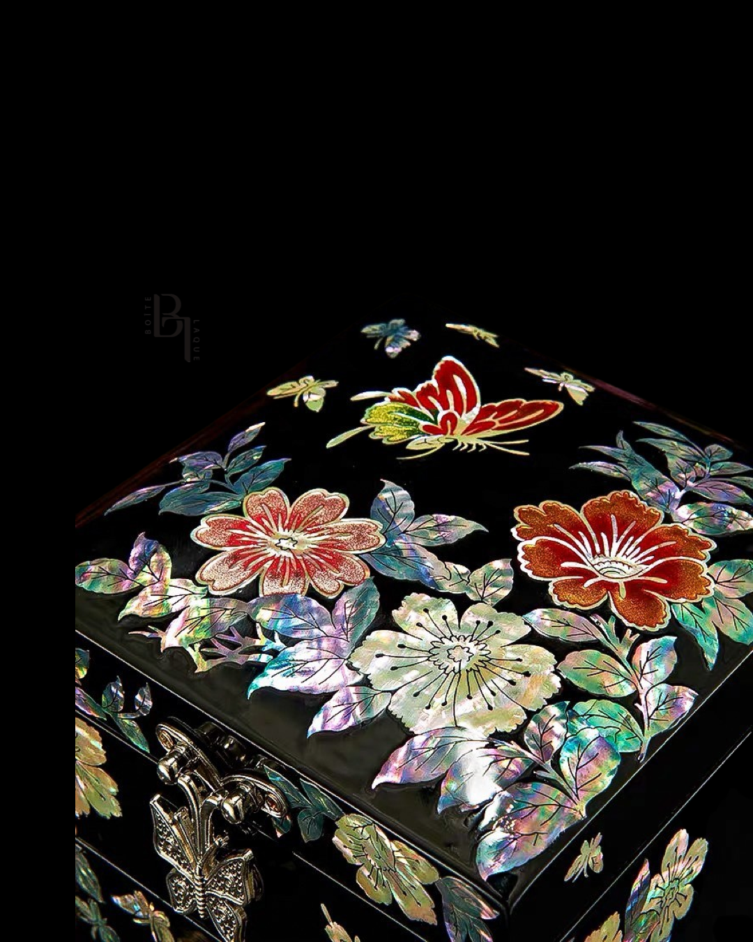Mother of Pearl Lacquer Jewelry Box