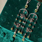 Color Change Garnet & Golden Beryl Chandelier Earrings