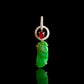 Natural Jadeite Jade Carving & Ruby Amulet Pendant