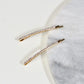 Dainty Fine Crystal 14k Gold Bobby Pin