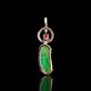 Natural Jadeite Jade Carving & Ruby Amulet Pendant