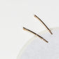 Dainty Fine Crystal 14k Gold Bobby Pin