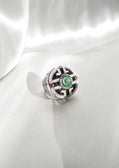 Ruyi Wheel Jadeite Jade Ring
