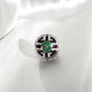 Ruyi Wheel Jadeite Jade Ring